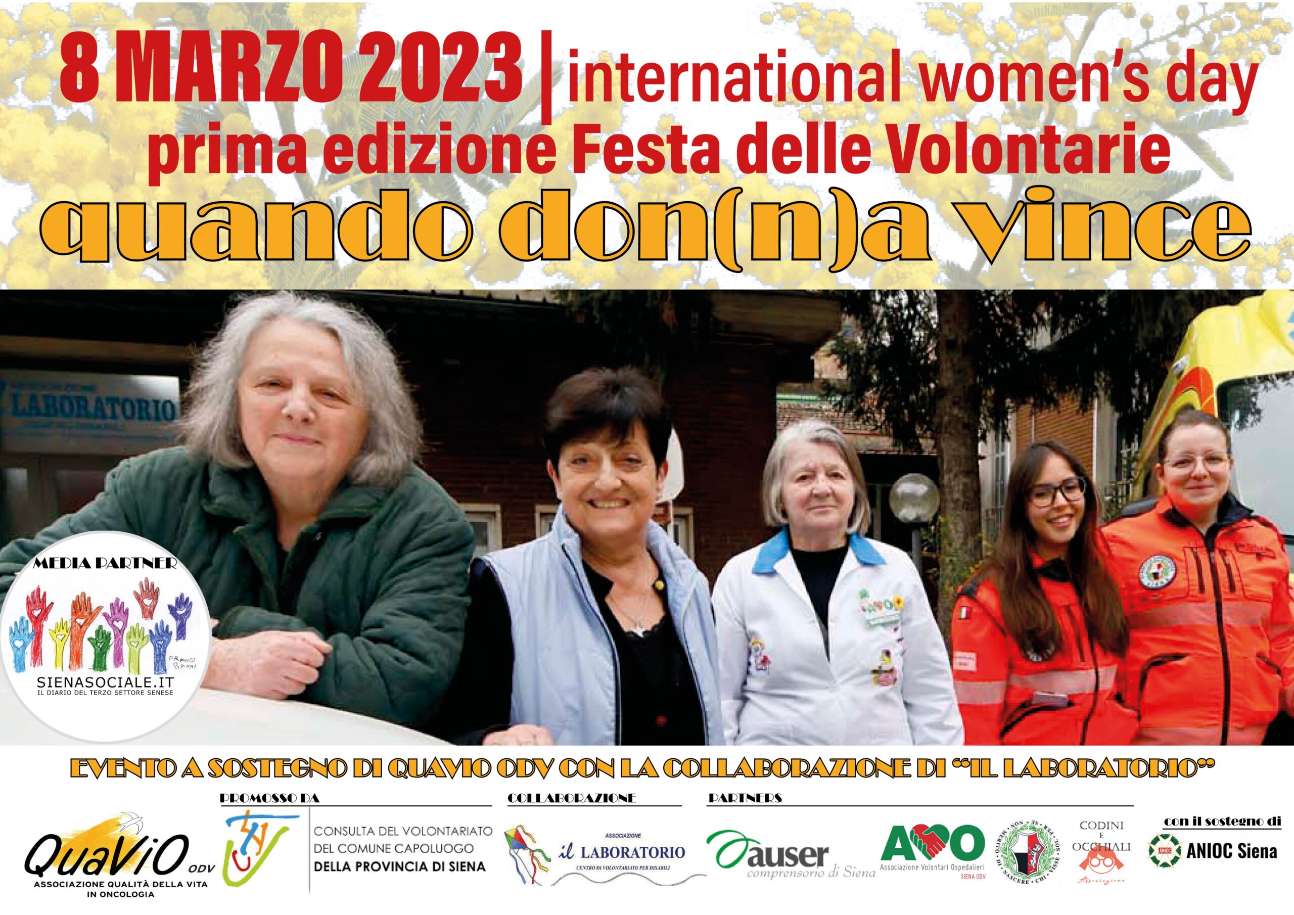 Festa delle volontarie a Siena in data 08/03/23