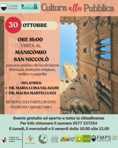 Visita guidata gratuita presso ex manicomio: evento oggi a Siena